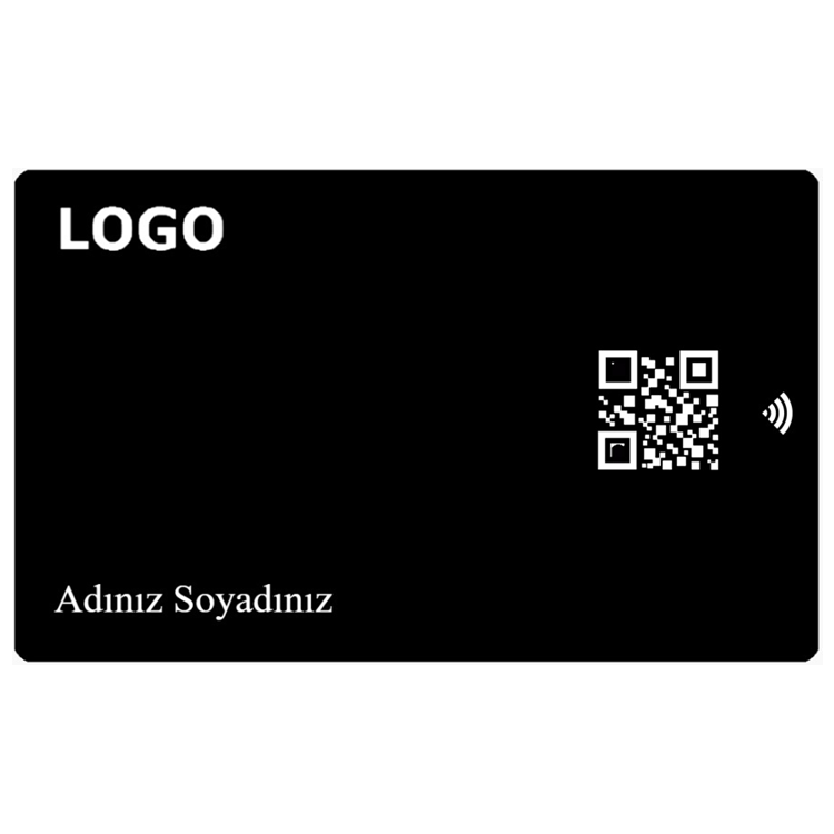 Siyah PVC NFC Çipli Kartvizit (1011)